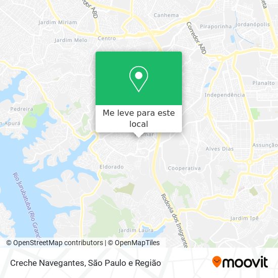 Creche Navegantes mapa