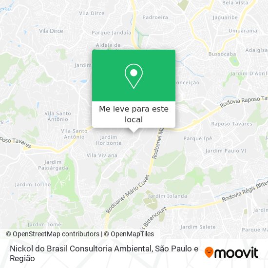 Nickol do Brasil Consultoria Ambiental mapa