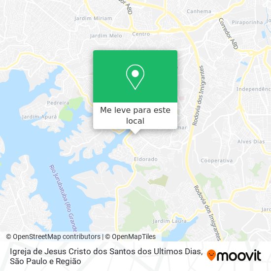 Igreja de Jesus Cristo dos Santos dos Ultimos Dias mapa