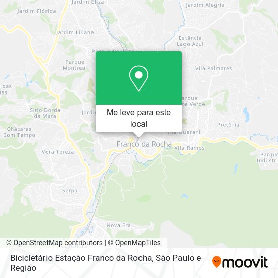 Bicicletário Estação Franco da Rocha mapa