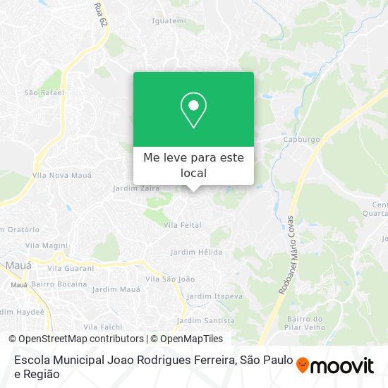 Escola Municipal Joao Rodrigues Ferreira mapa