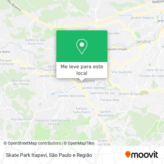 Skate Park Itapevi mapa