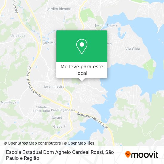 Escola Estadual Dom Agnelo Cardeal Rossi mapa