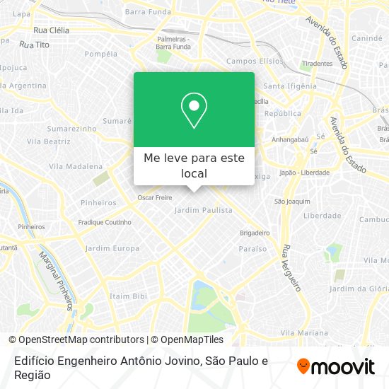 Edifício Engenheiro Antônio Jovino mapa