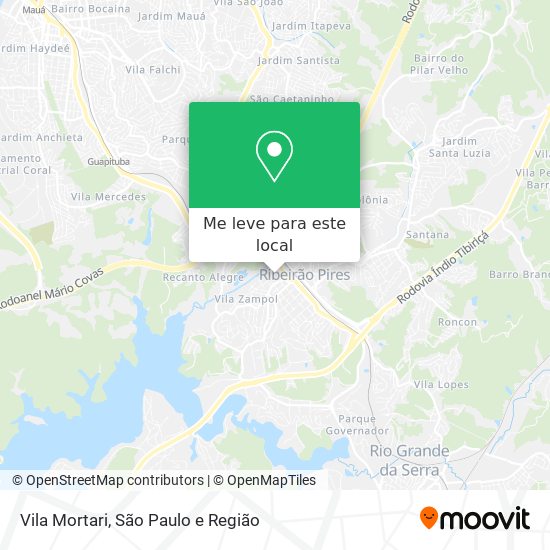 Vila Mortari mapa