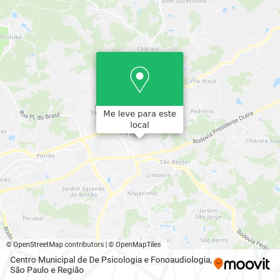 Centro Municipal de De Psicologia e Fonoaudiologia mapa