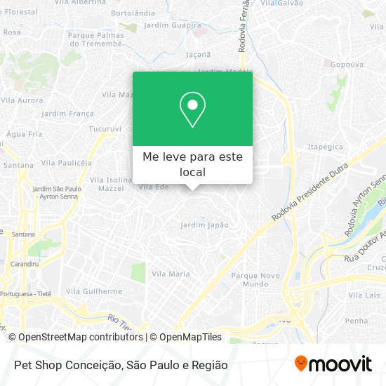 Pet Shop Conceição mapa