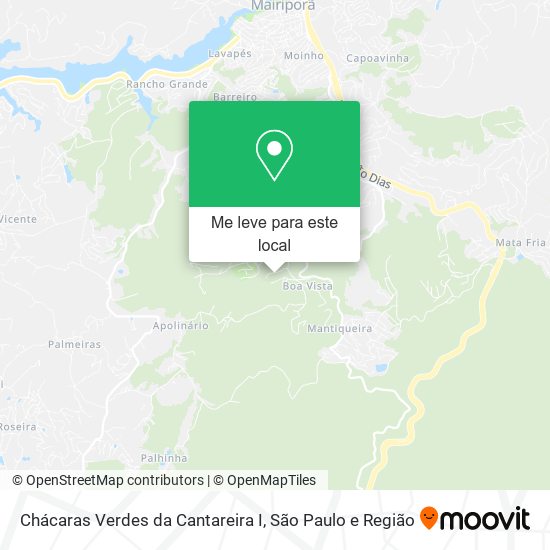 Chácaras Verdes da Cantareira I mapa