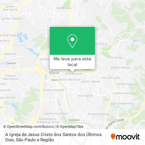 A Igreja de Jesus Cristo dos Santos dos Últimos Dias mapa