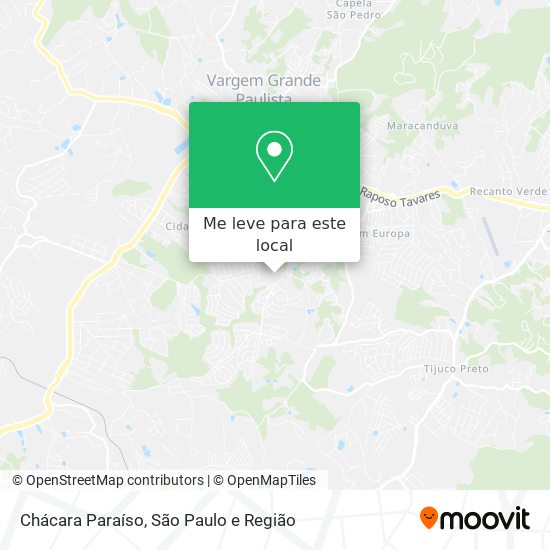 Chácara Paraíso mapa