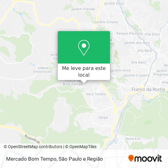 Mercado Bom Tempo mapa