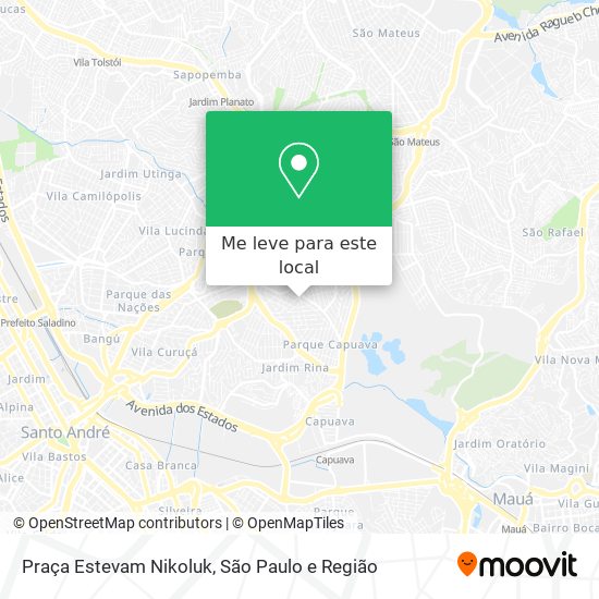 Praça Estevam Nikoluk mapa