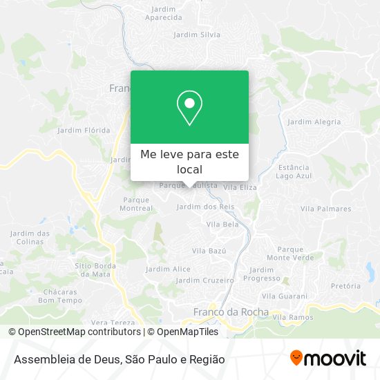 Assembleia de Deus mapa