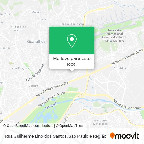 Rua Guilherme Lino dos Santos mapa