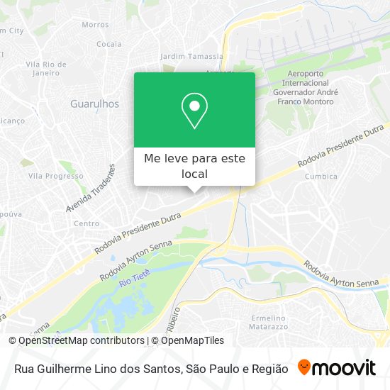 Rua Guilherme Lino dos Santos mapa