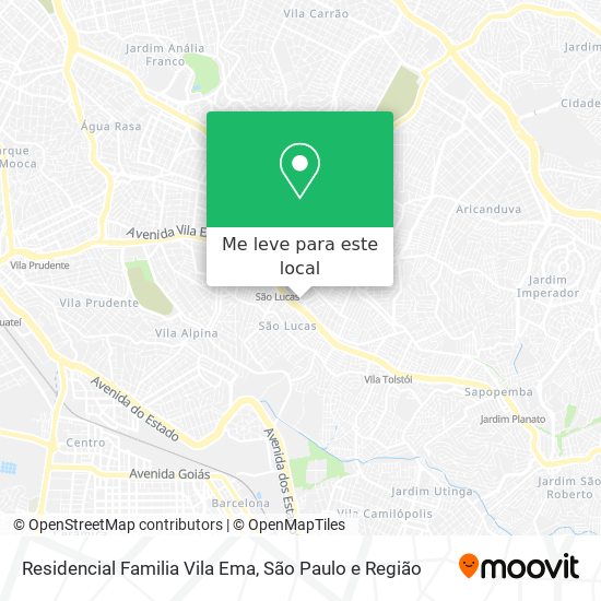 Residencial Familia Vila Ema mapa