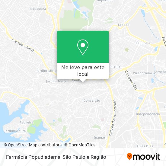 Farmácia Popudiadema mapa