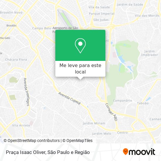 Praça Isaac Oliver mapa