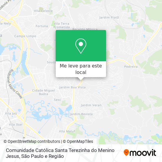 Comunidade Católica Santa Terezinha do Menino Jesus mapa