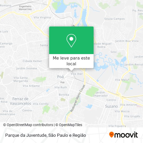 Parque da Juventude mapa