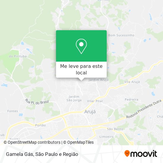 Gamela Gás mapa