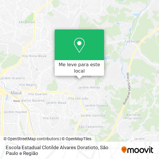 Escola Estadual Clotilde Alvares Doratioto mapa