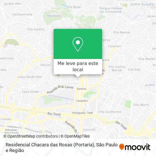 Residencial Chacara das Rosas (Portaria) mapa