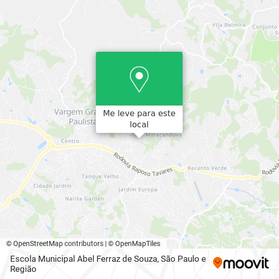 Escola Municipal Abel Ferraz de Souza mapa