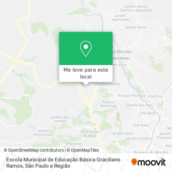 Escola Municipal de Educação Básica Graciliano Ramos mapa