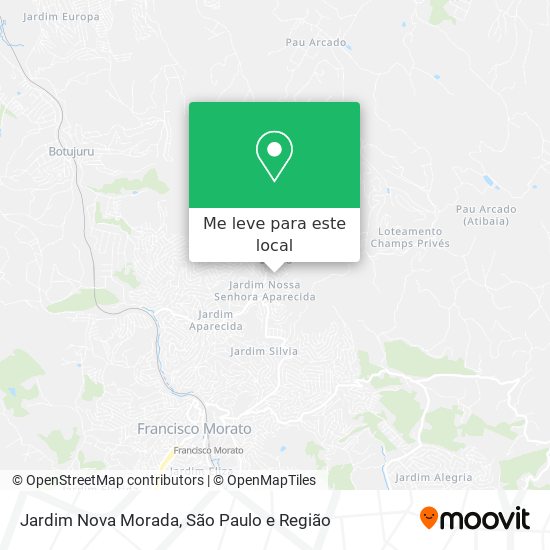 Jardim Nova Morada mapa