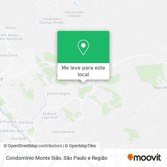 Condomínio Monte Sião mapa