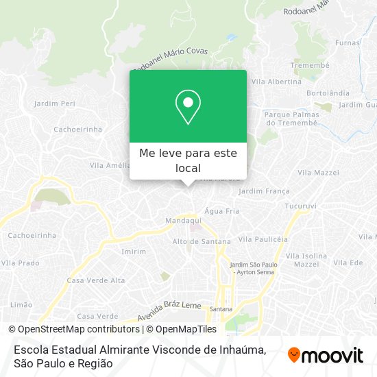 Escola Estadual Almirante Visconde de Inhaúma mapa