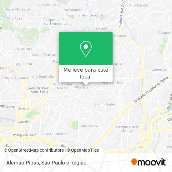 Alemão Pipas mapa