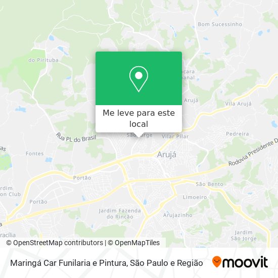 Maringá Car Funilaria e Pintura mapa