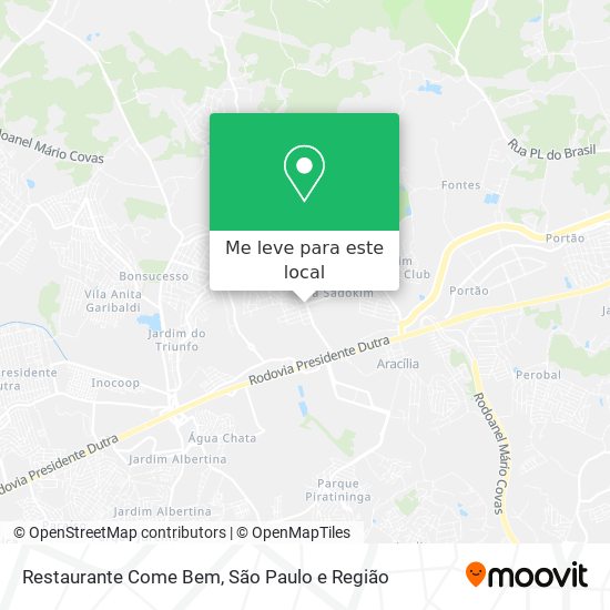 Restaurante Come Bem mapa