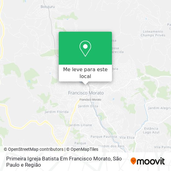 Primeira Igreja Batista Em Francisco Morato mapa