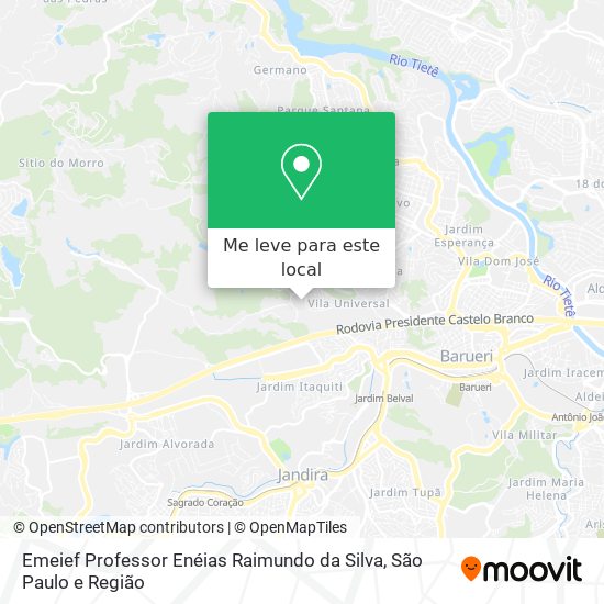 Emeief Professor Enéias Raimundo da Silva mapa