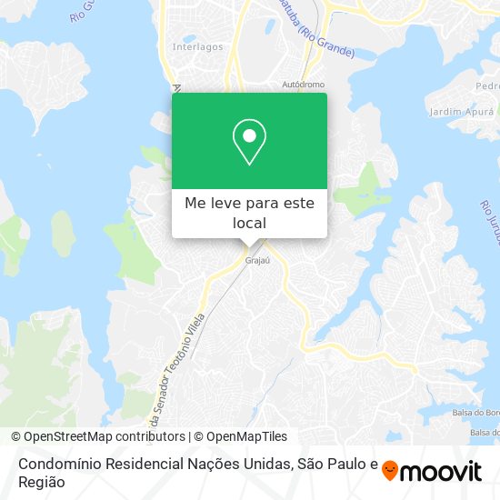Condomínio Residencial Nações Unidas mapa