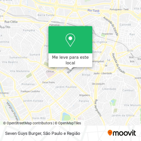 Seven Guys Burger mapa