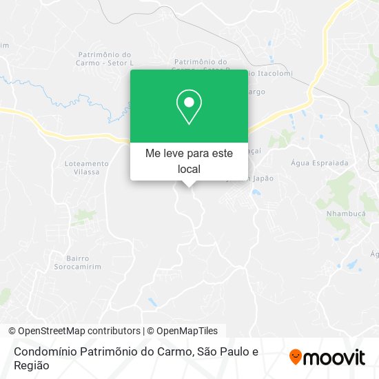 Condomínio Patrimõnio do Carmo mapa