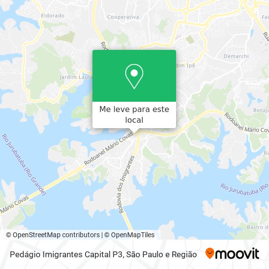 Pedágio Imigrantes Capital P3 mapa