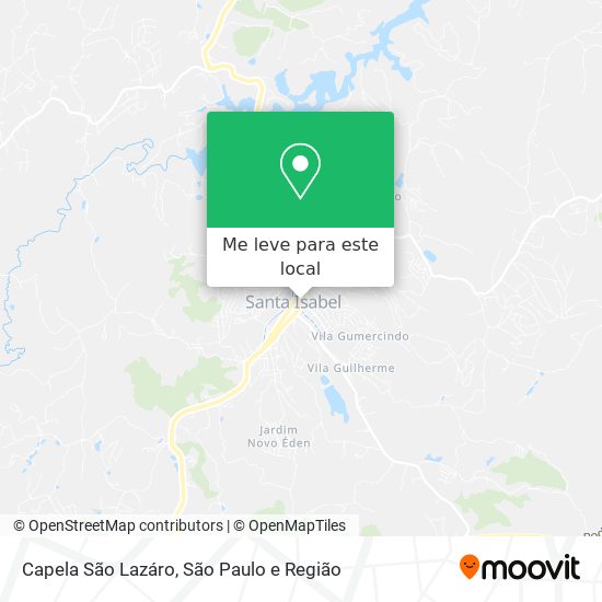 Capela São Lazáro mapa