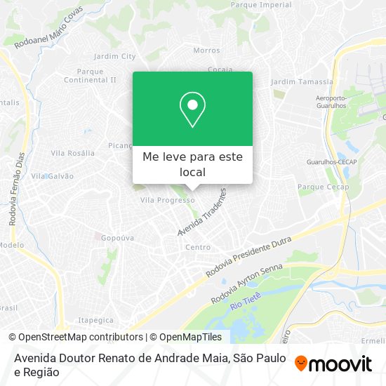 Avenida Doutor Renato de Andrade Maia mapa