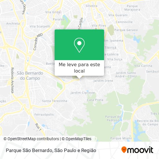 Parque São Bernardo mapa