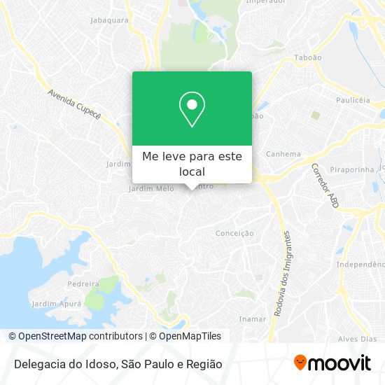 Delegacia do Idoso mapa