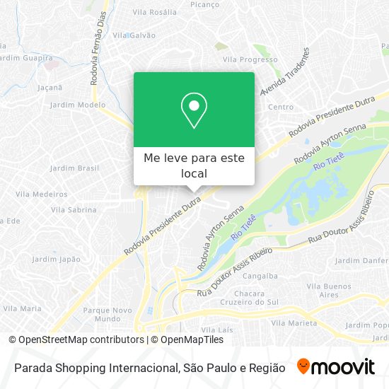 Parada Shopping Internacional mapa