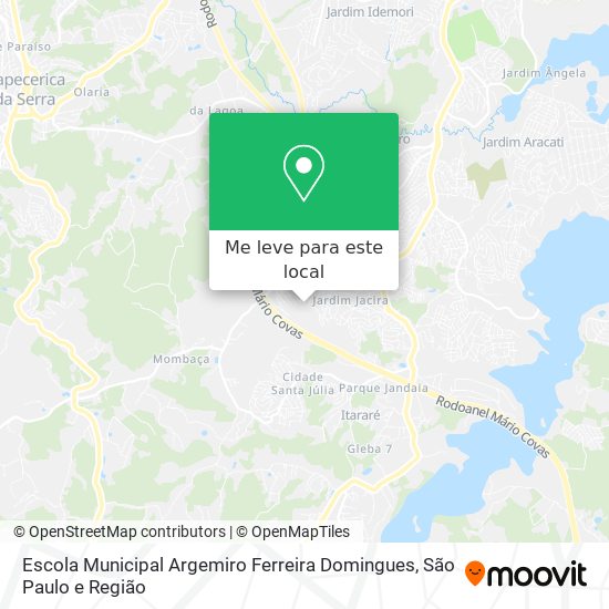 Escola Municipal Argemiro Ferreira Domingues mapa