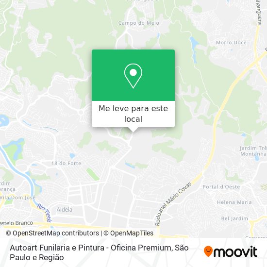 Autoart Funilaria e Pintura - Oficina Premium mapa
