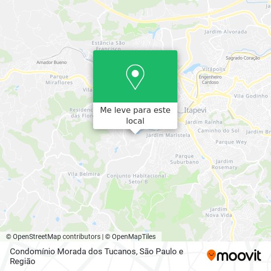 Condomínio Morada dos Tucanos mapa