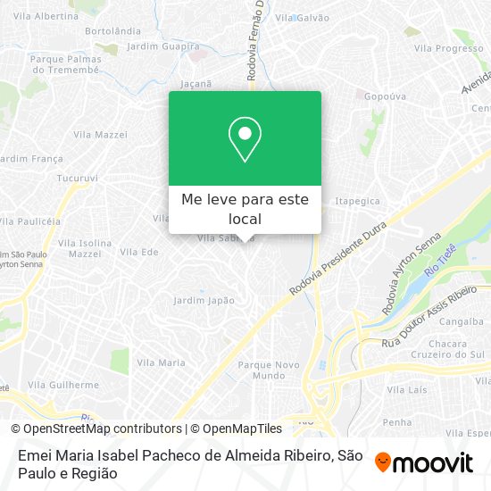 Emei Maria Isabel Pacheco de Almeida Ribeiro mapa